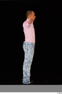 George Lee blue jeans pink shirt standing whole body 0023.jpg